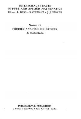 Fourier analysis on groups